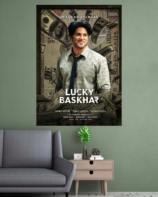 Lucky Baskhar | Dulquer Salmaan Movie Wall Poster | 1 Poster