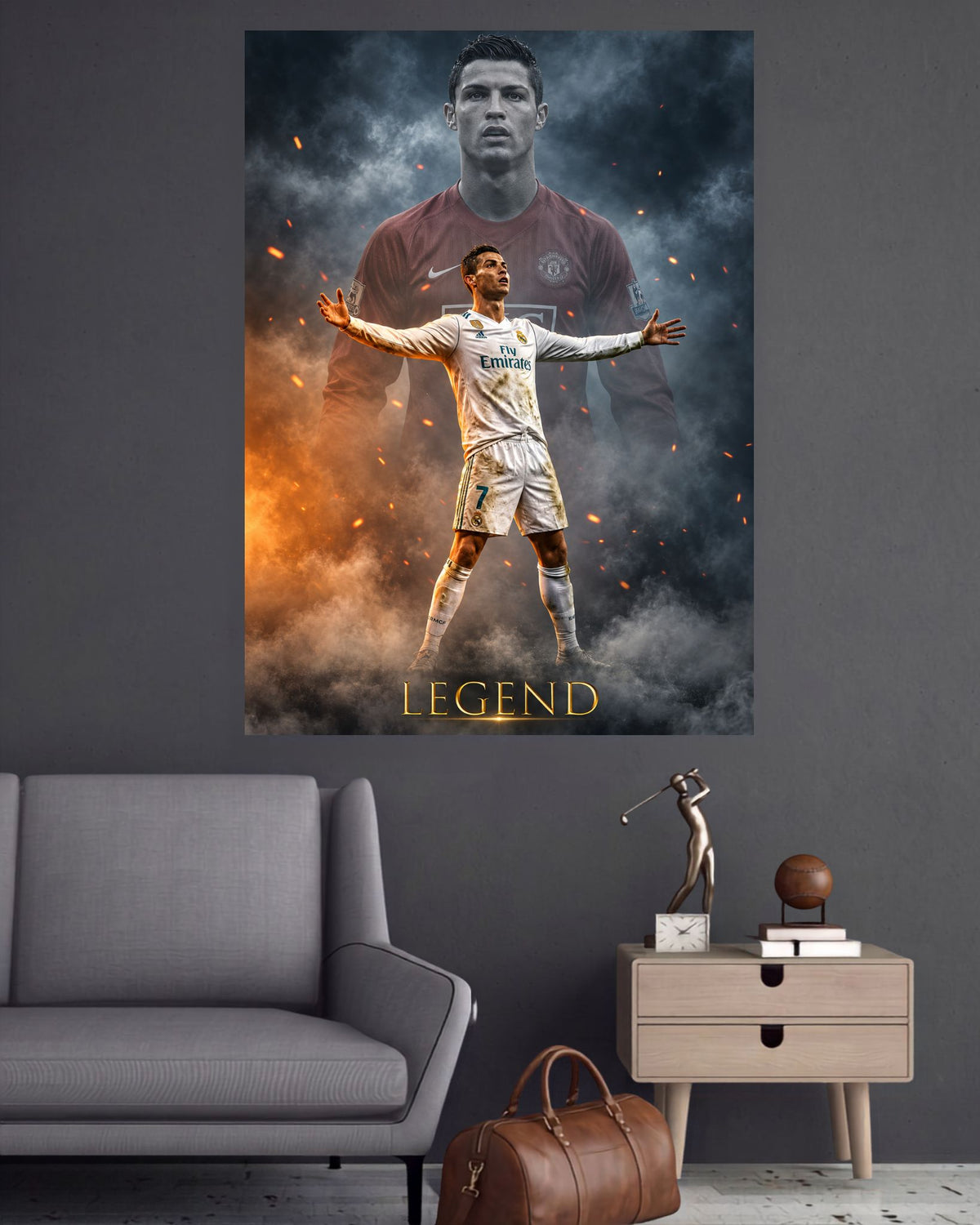 Ronaldo Legend | CR7 Football Wall Poster | 1 Poster