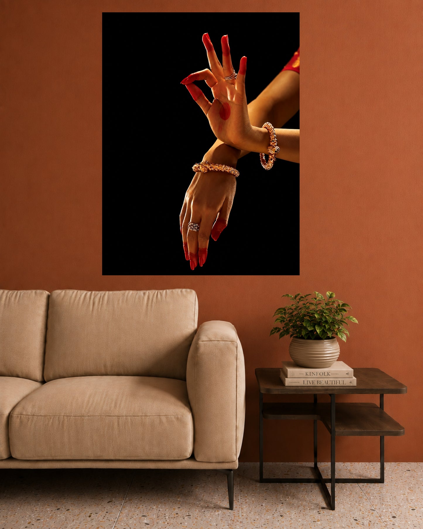 Bharatanatyam Hand Gesture | Indian Classical Dance Wall Poster | 1 Poster