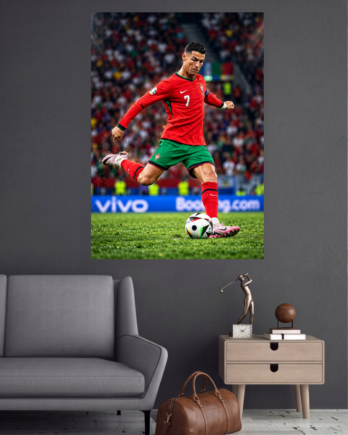 Cristiano Ronaldo 7 | Portugal Football Action Wall Poster | 1 Poster
