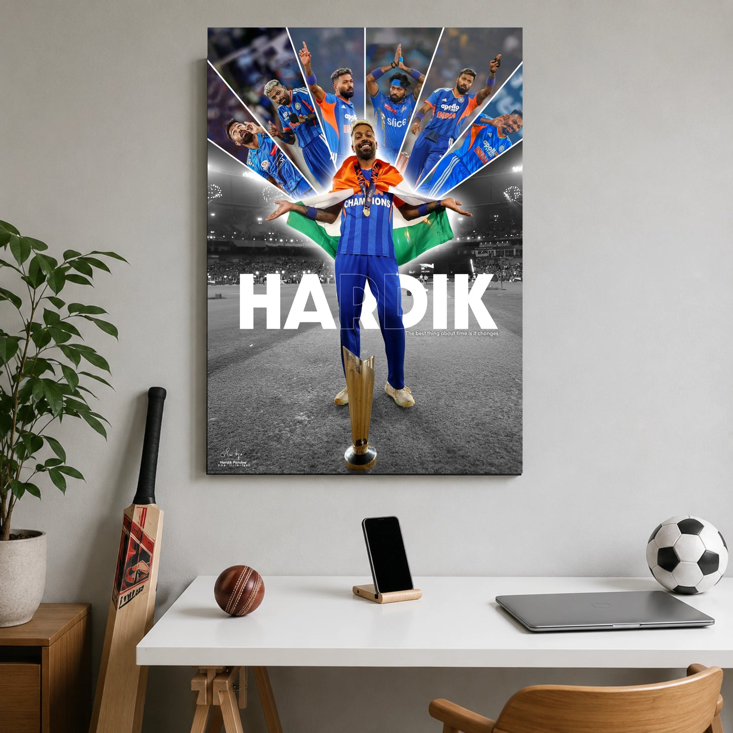 Hardik Pandya | Champions Legacy Cricket Poster