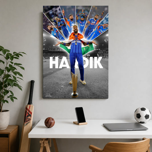 Hardik Pandya | Champions Legacy Cricket Poster