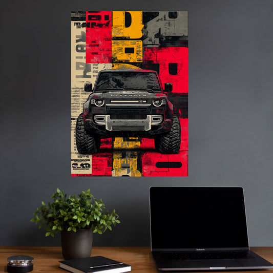 Land Rover Defender | Off Road Car Wall Poster | 1 Poster