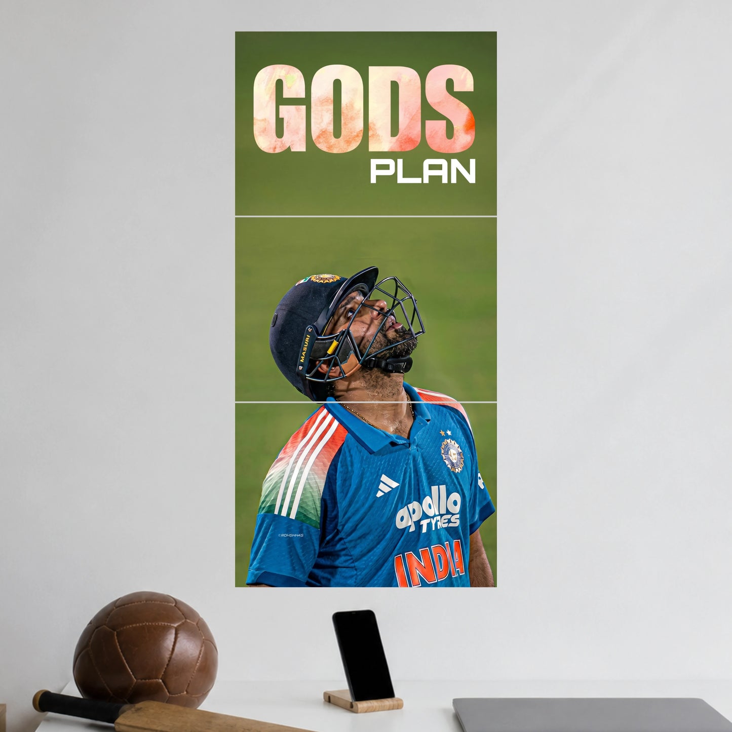 Rohit Sharma | Cricket Wall Poster | 3 Poster