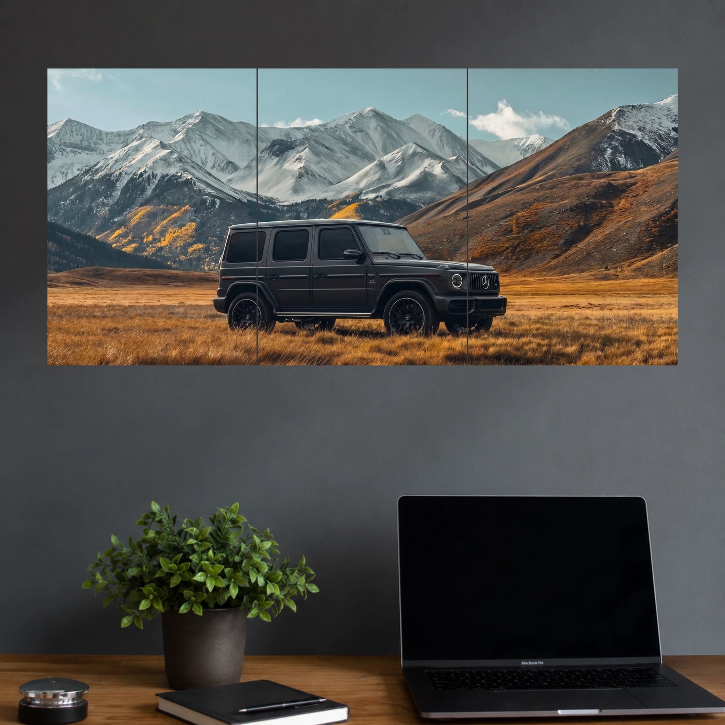 Black Mercedes G-Class SUV | Luxury Off-Road Car Wall Poster | 3 Posters