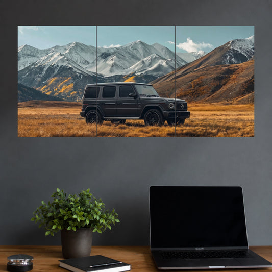 Black Mercedes G-Class SUV | Luxury Off-Road Car Wall Poster | 3 Posters