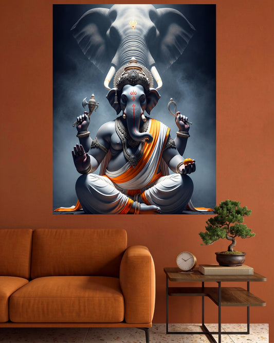 Warrior Ganesha | Divine Power Wall Poster | 1 Poster