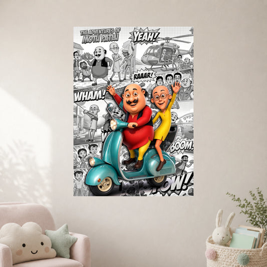 Motu Patlu | Kids Wall Poster | 1 Poster
