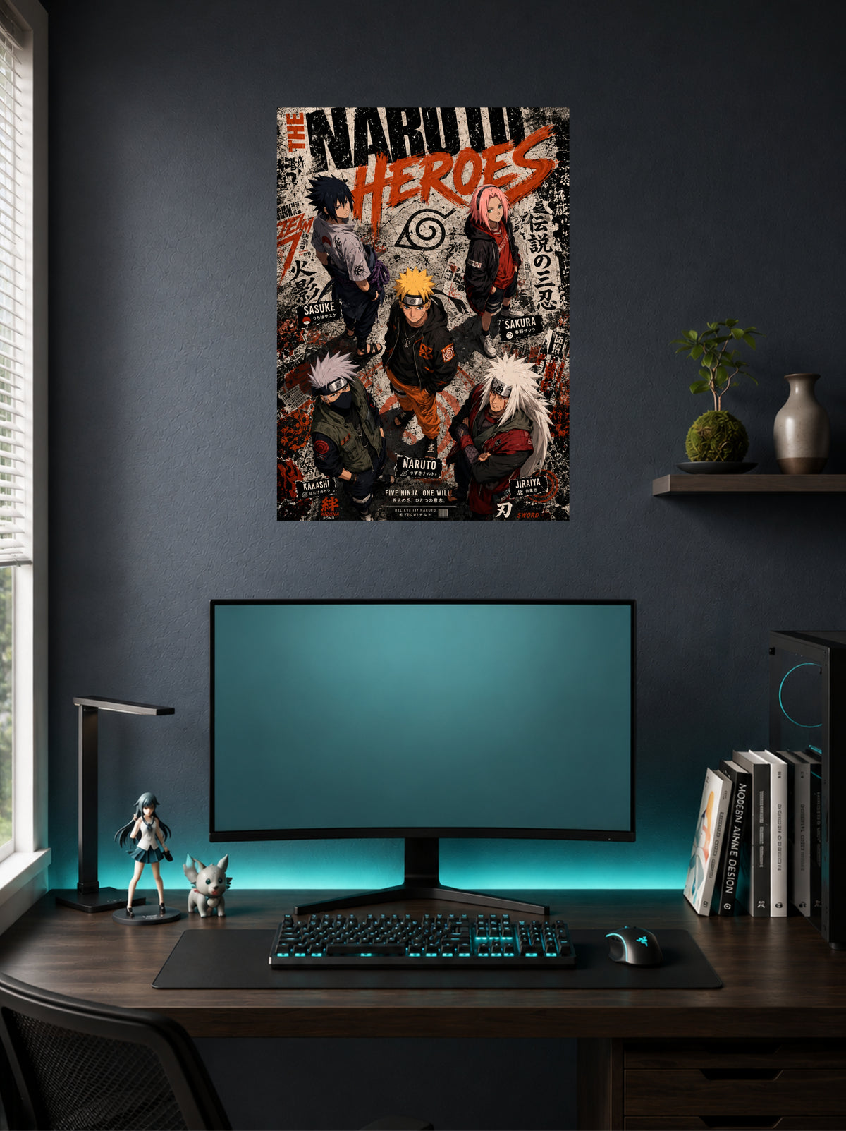 Naruto Heroes | Team Manga Style Poster | 1 Poster
