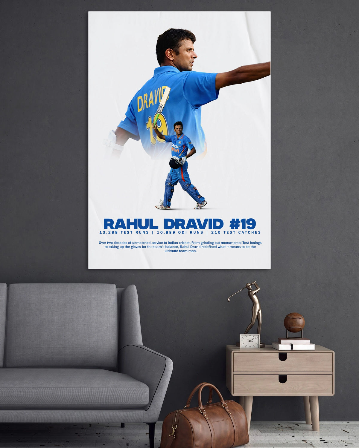 Rahul Dravid | Cricket Wall Poster | 1 Poster