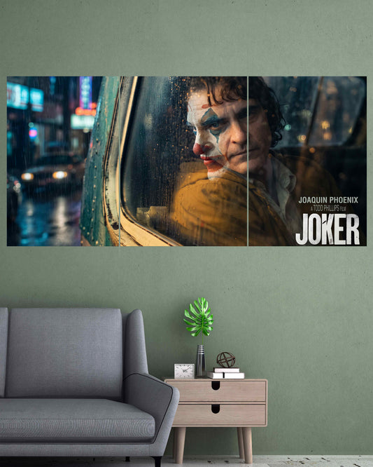 Dark Clown in Rainy City | Cinematic Movie Wall Poster |  3 Posters