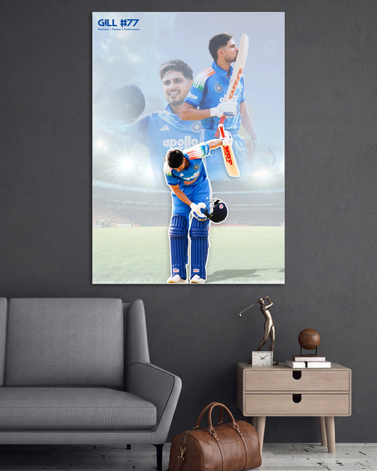 Gill #77 | Cricket Wall Poster | 1 Poster