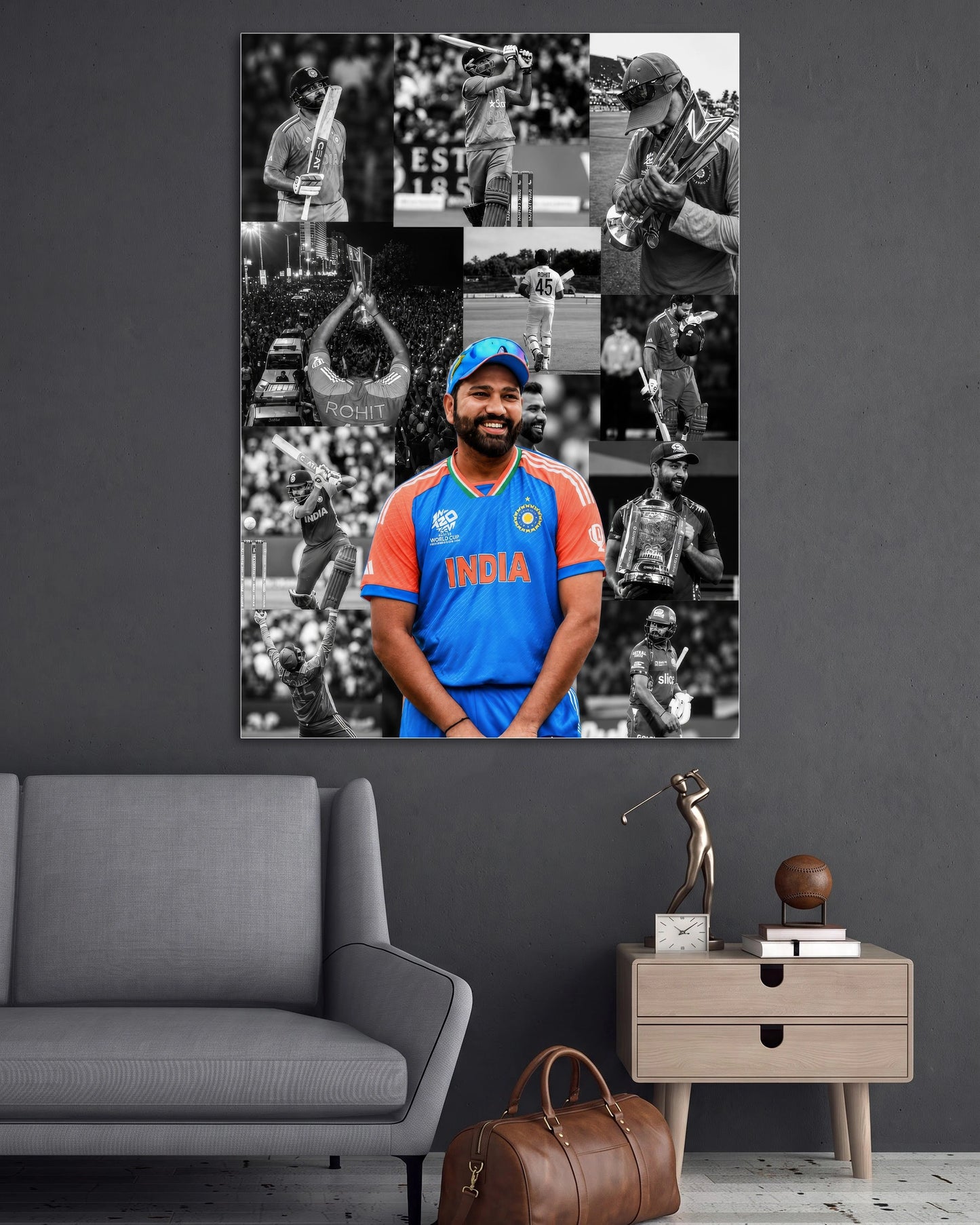 Rohit Sharma | Cricket Wall Poster | 1 Poster