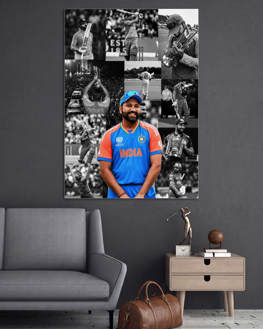 Rohit Sharma | Cricket Wall Poster | 1 Poster