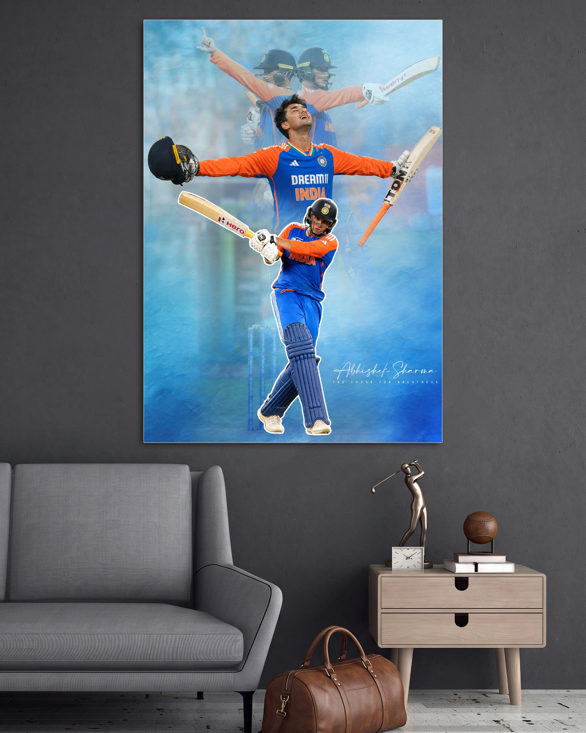 Abhishek Sharma | Cricket Wall Poster | 1 Poster