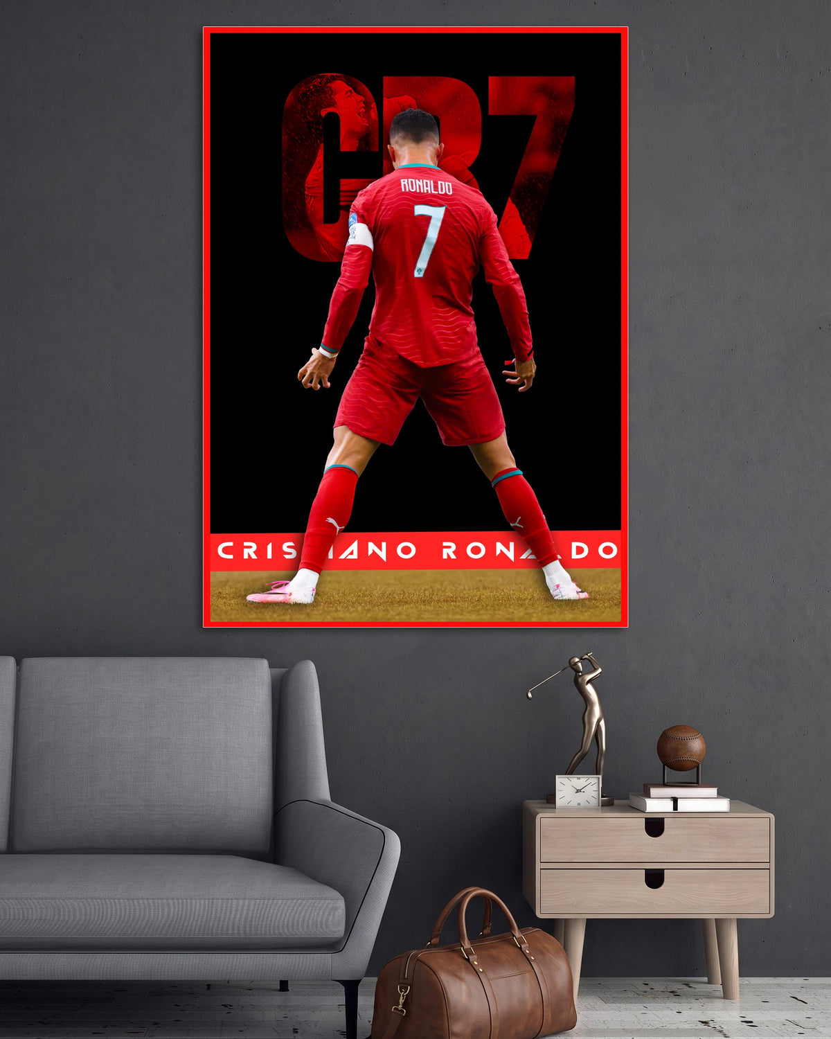 CR7 | Cristiano Ronaldo | Football Wall Poster | 1 Poster
