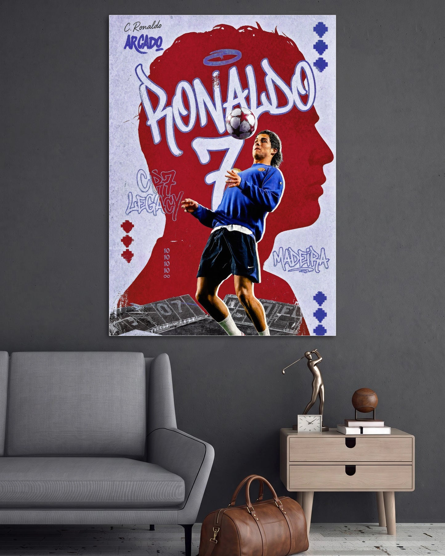 Ronaldo 7 | Cristiano Ronaldo | Football Wall Poster | 1 Poster