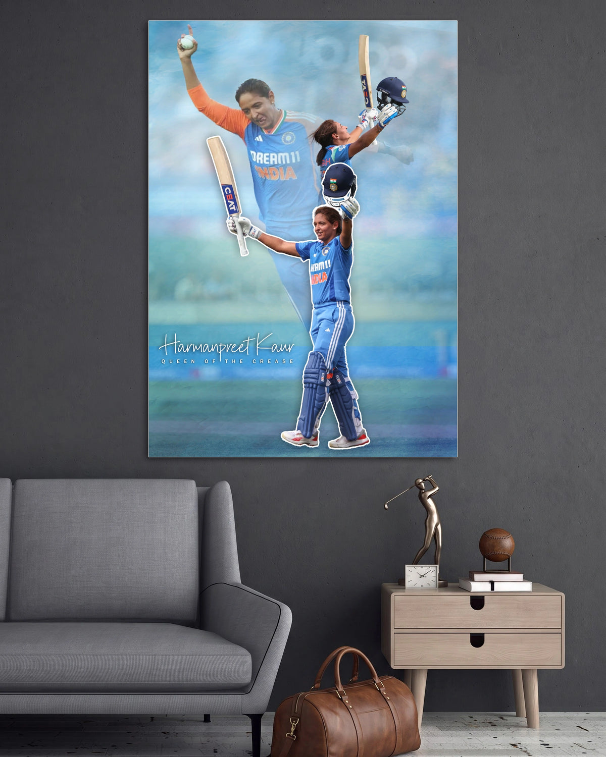 Harmanpreet Kaur | Cricket Wall Poster | 1 Poster