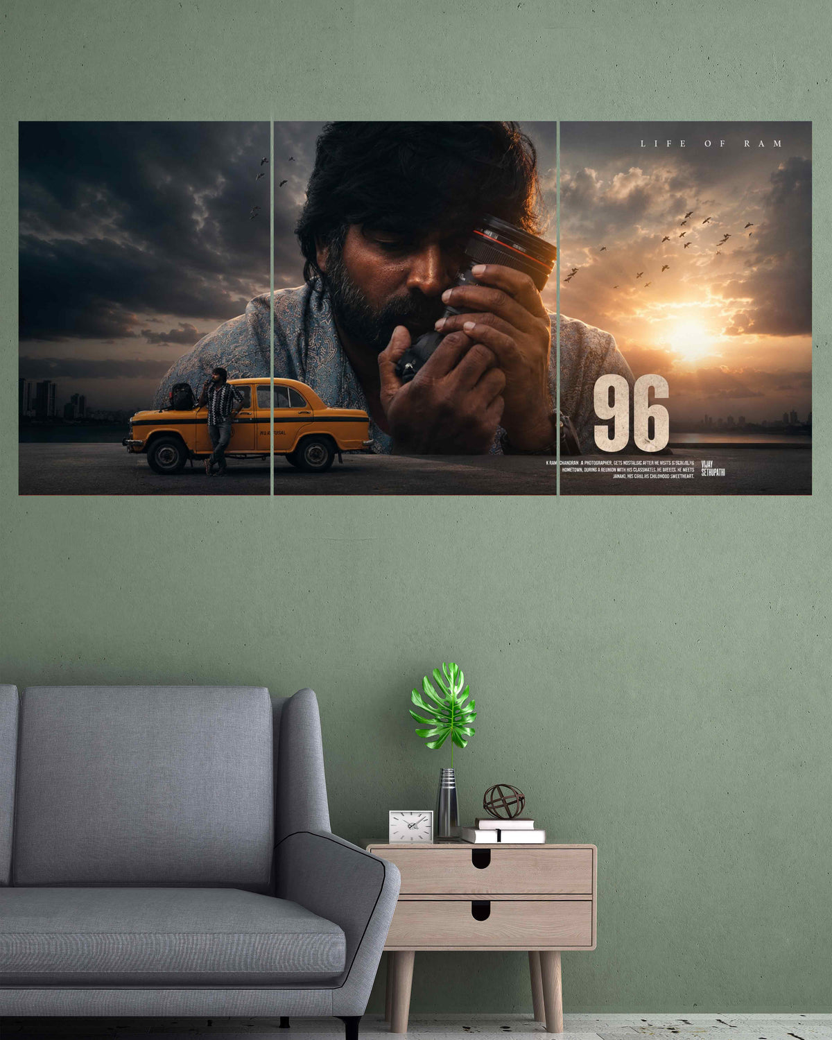 96 Life of Ram | Romantic Tamil Cinema Wall Poster |  3 Posters
