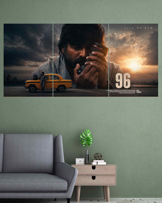 96 Life of Ram | Romantic Tamil Cinema Wall Poster |  3 Posters