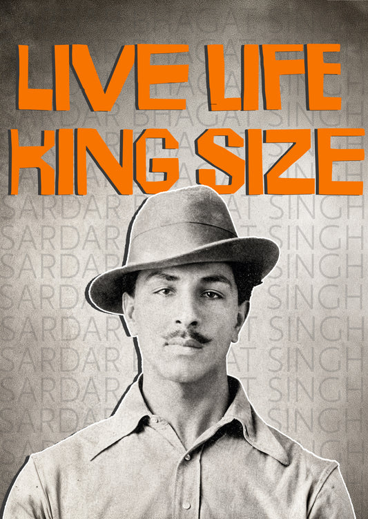 Bhagat Singh | Inspirational Freedom Fighter Art | 1 Poster