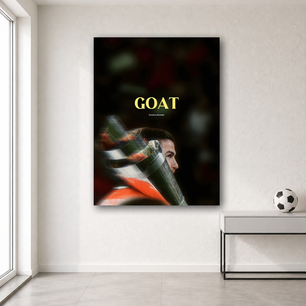 Ronaldo wall poster design 17 – football wall art for room
