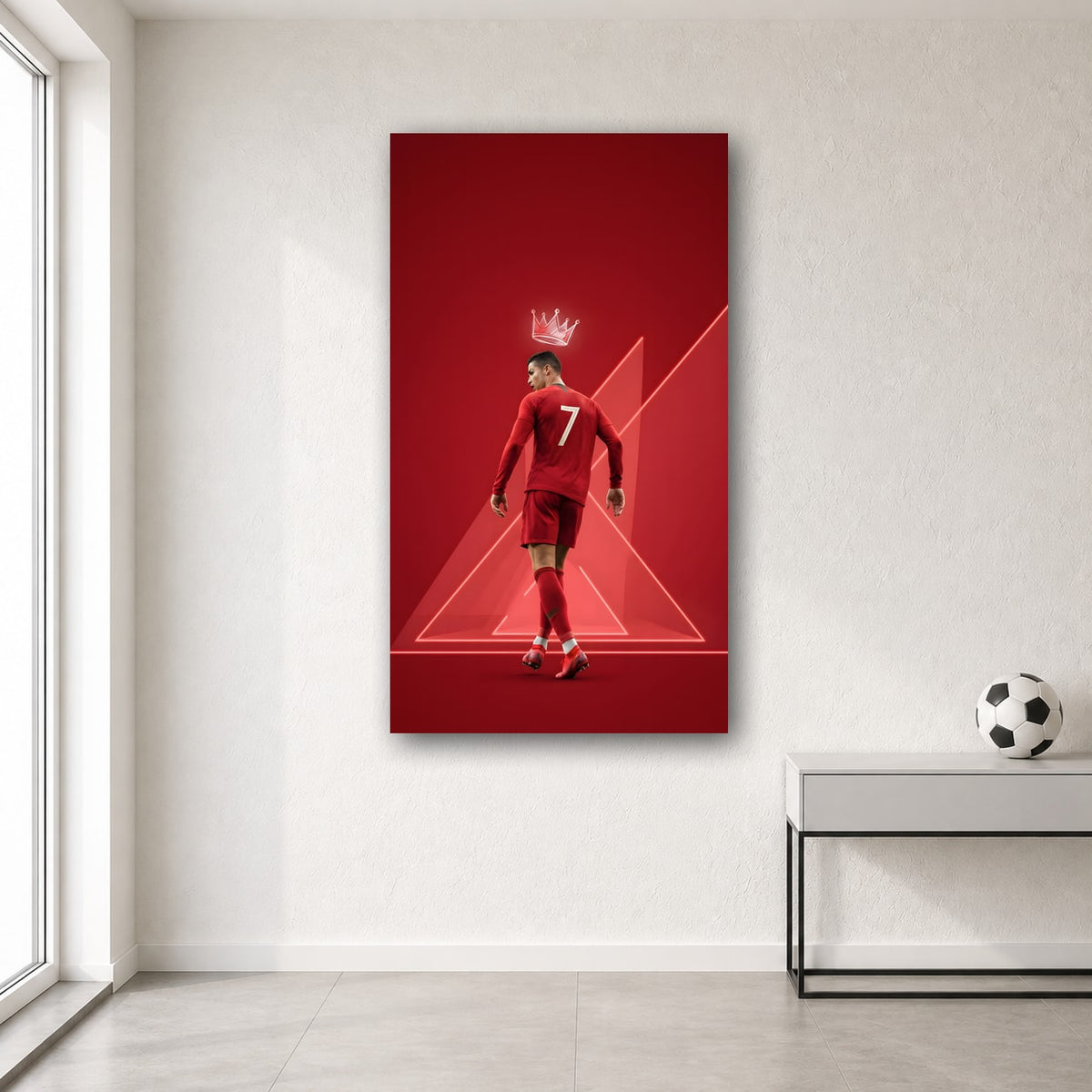 Ronaldo wall poster design 18 – football wall art for room