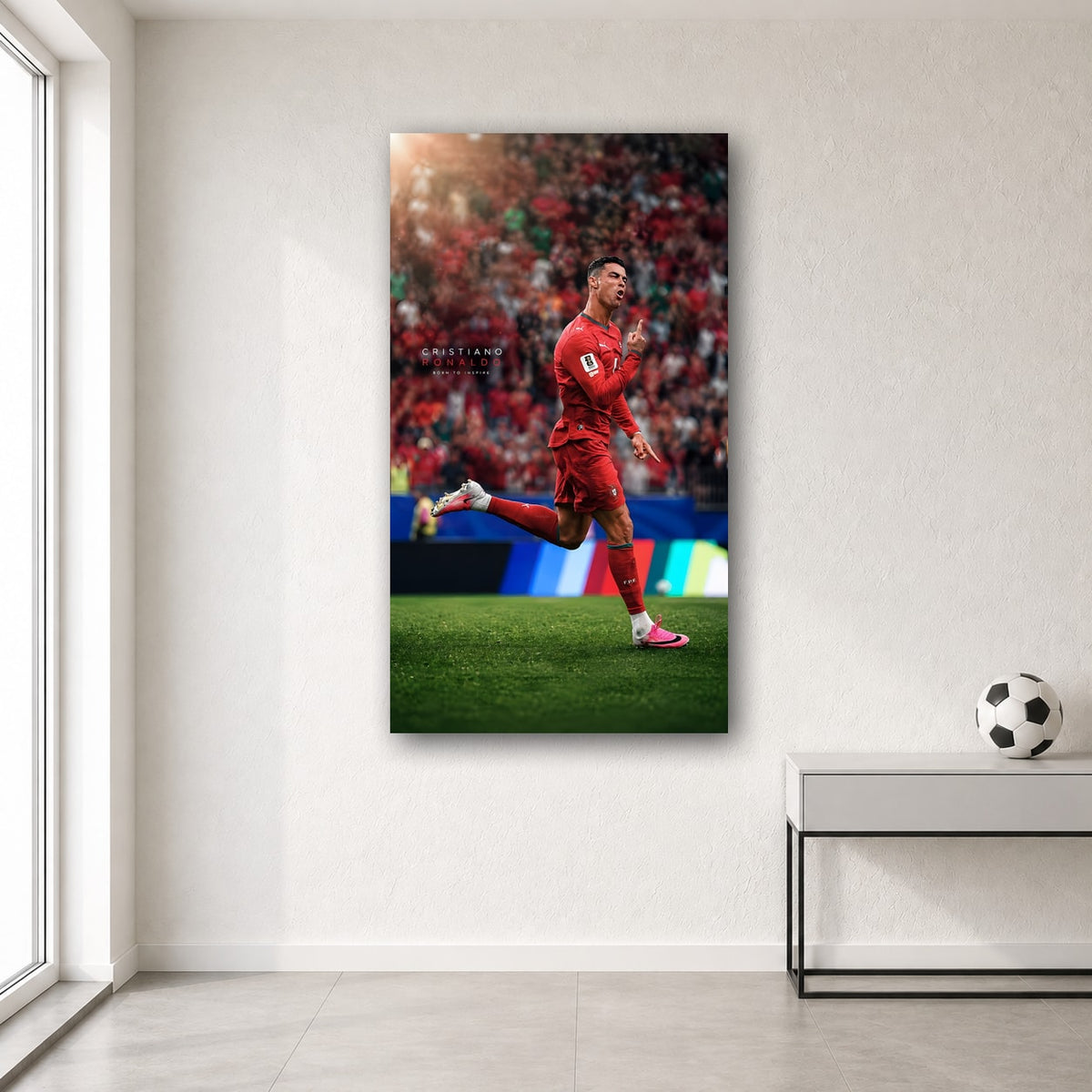Ronaldo wall poster design 23 – football wall art for room