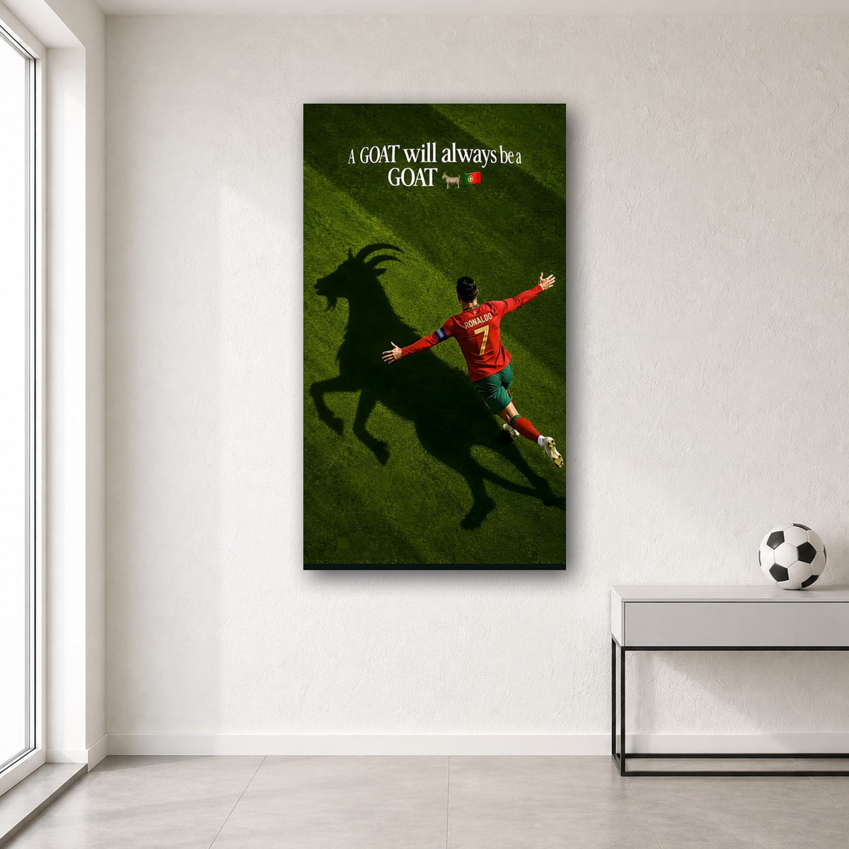 Ronaldo wall poster design 3 – football wall art for room
