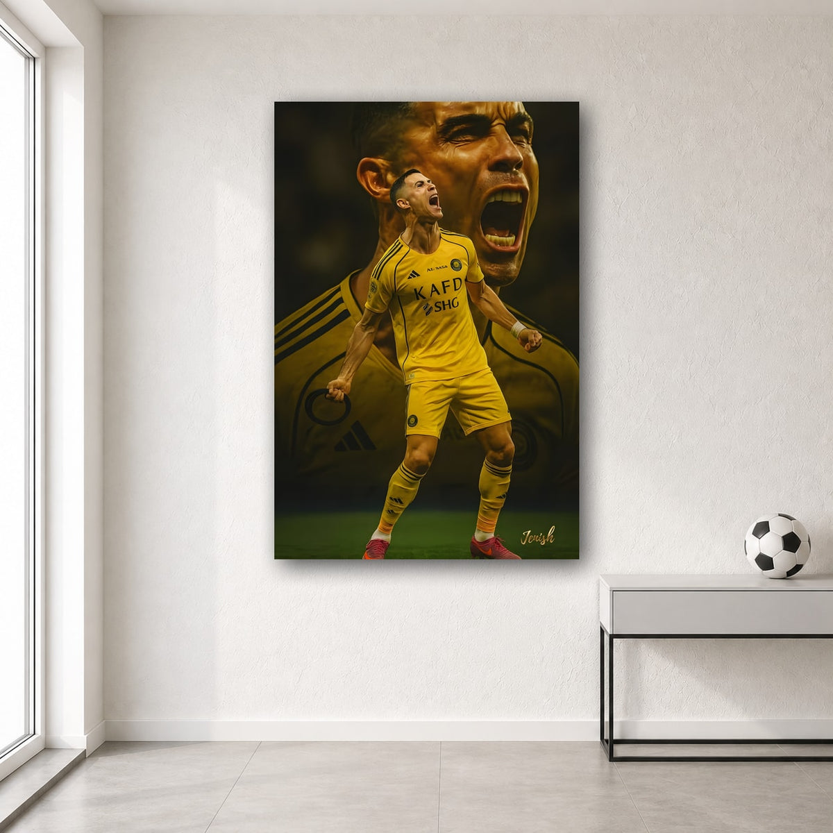 Ronaldo wall poster design 33 – football wall art for room