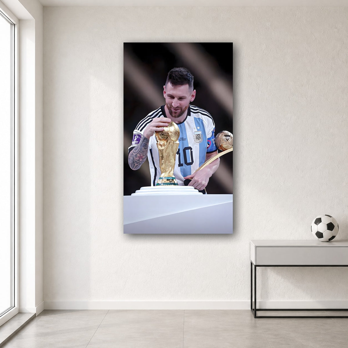 Messi wall poster design 1 – football wall art for room