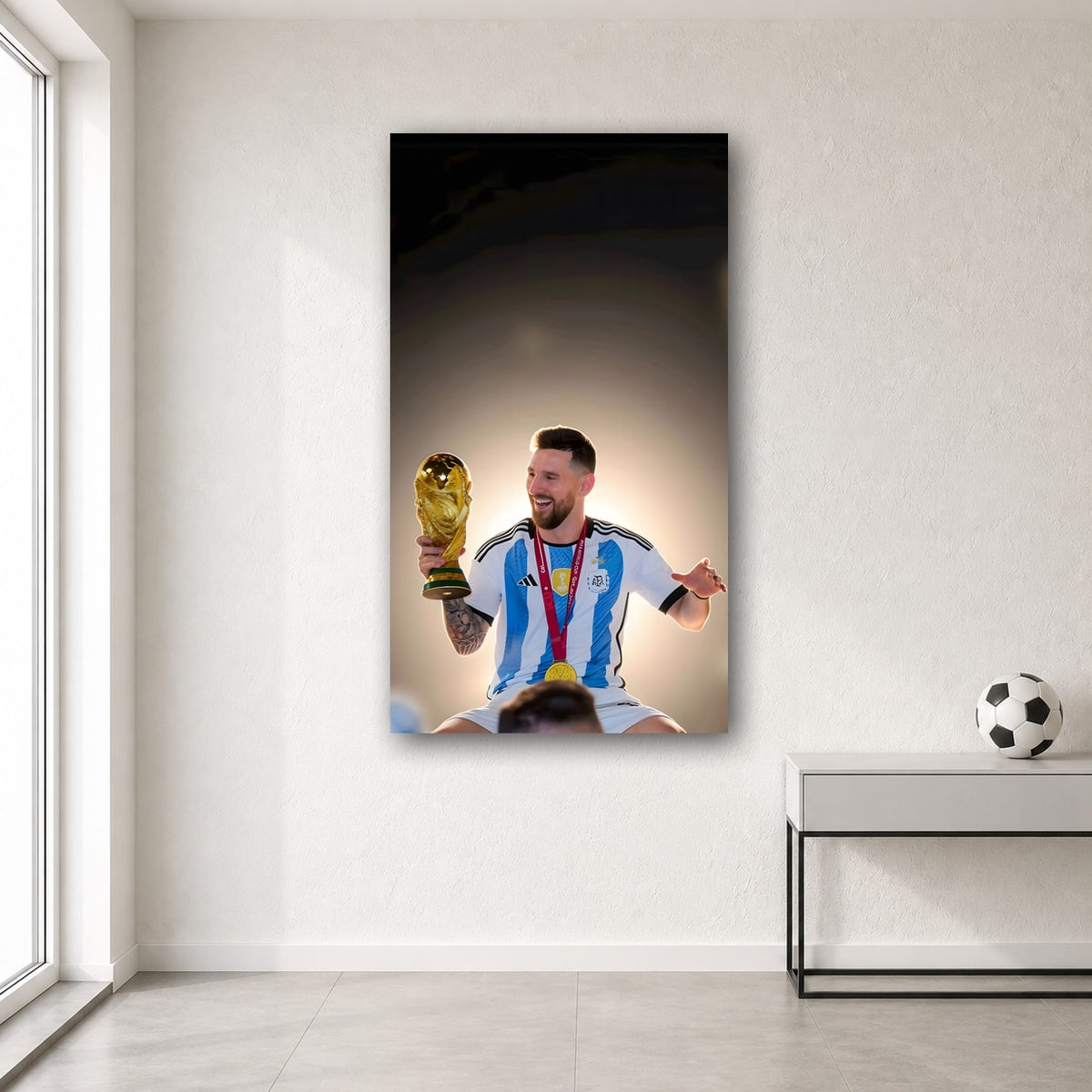 Messi wall poster design 10 – football wall art for room