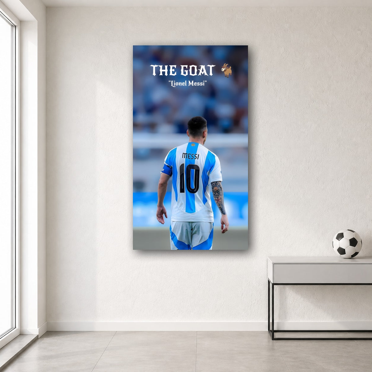 Messi wall poster design 14 – football wall art for room