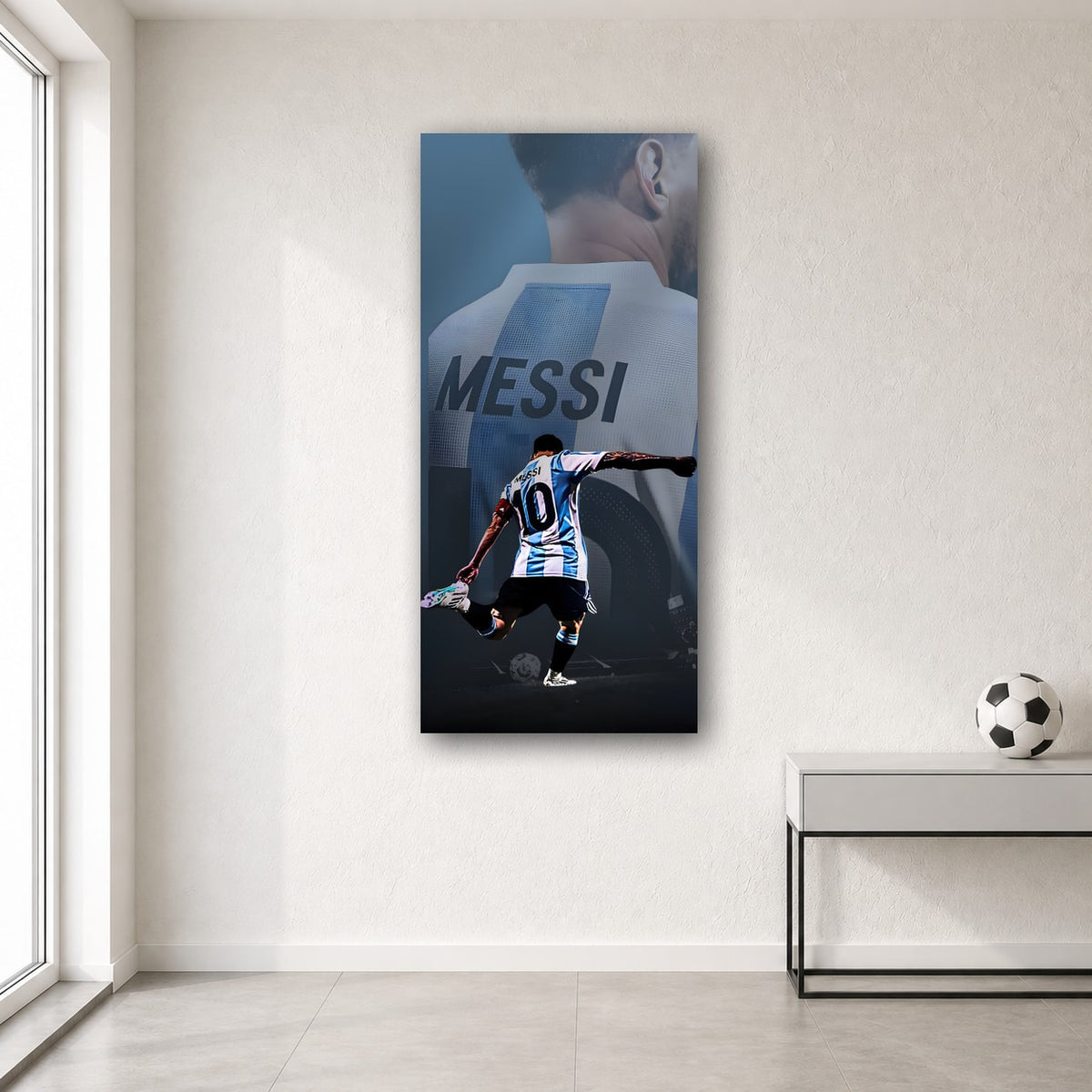 Messi wall poster design 17 – football wall art for room