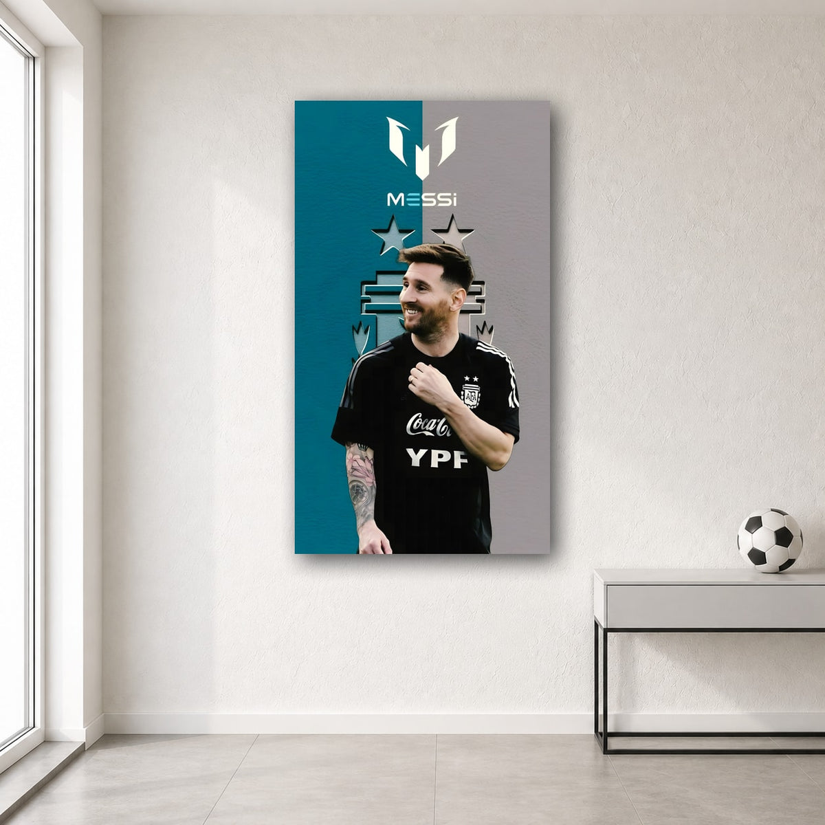 Messi wall poster design 18 – football wall art for room