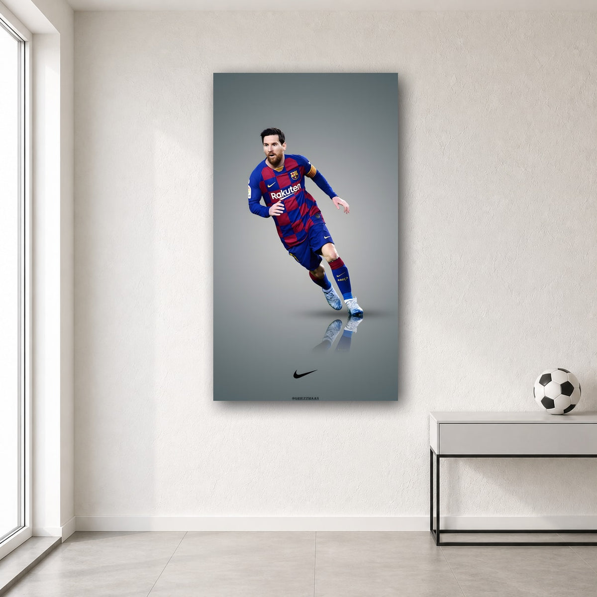 Messi wall poster design 19 – football wall art for room