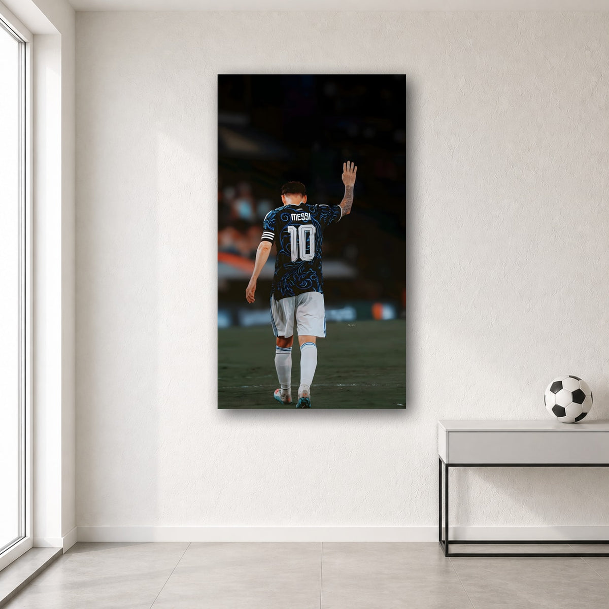Messi wall poster design 2 – football wall art for room
