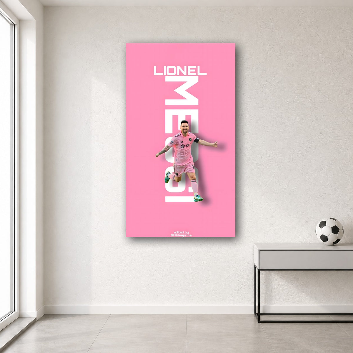 Messi wall poster design 22 – football wall art for room
