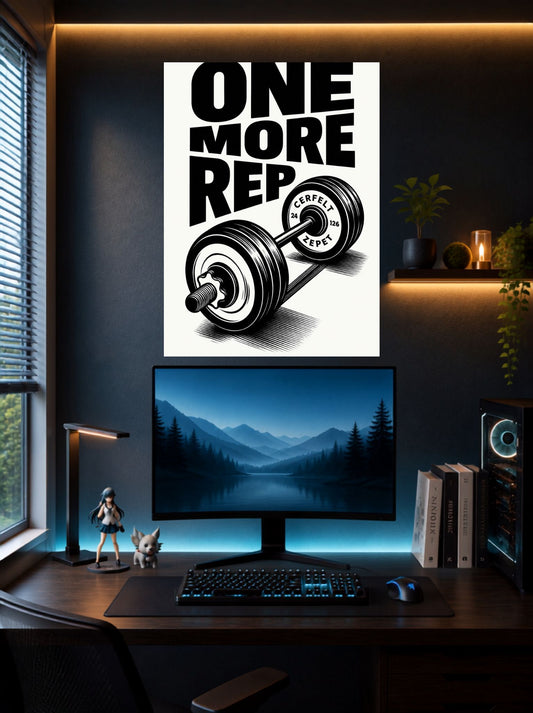 One More Rep |  Quote Wall Poster | 1 Poster
