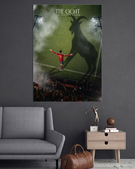 CR7 | Cristiano Ronaldo | The GOAT Wall Poster | 1 Poster