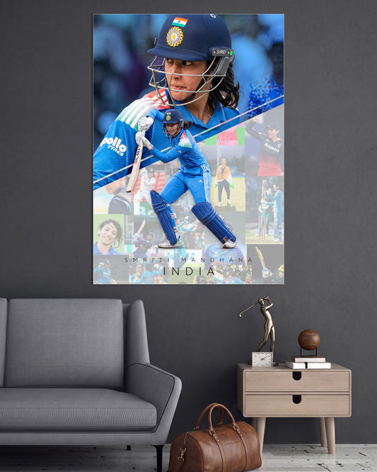 Smriti Mandhana | Cricket Wall Poster | 1 Poster