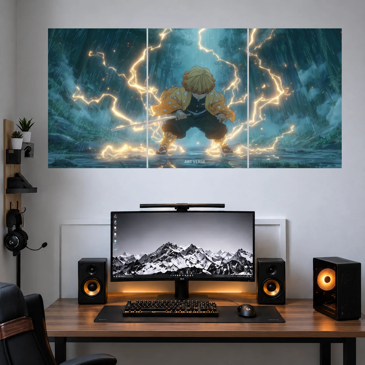 Zenitsu Moonlit Lightning 3 split poster set