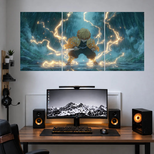Zenitsu Moonlit Lightning 3 split poster set