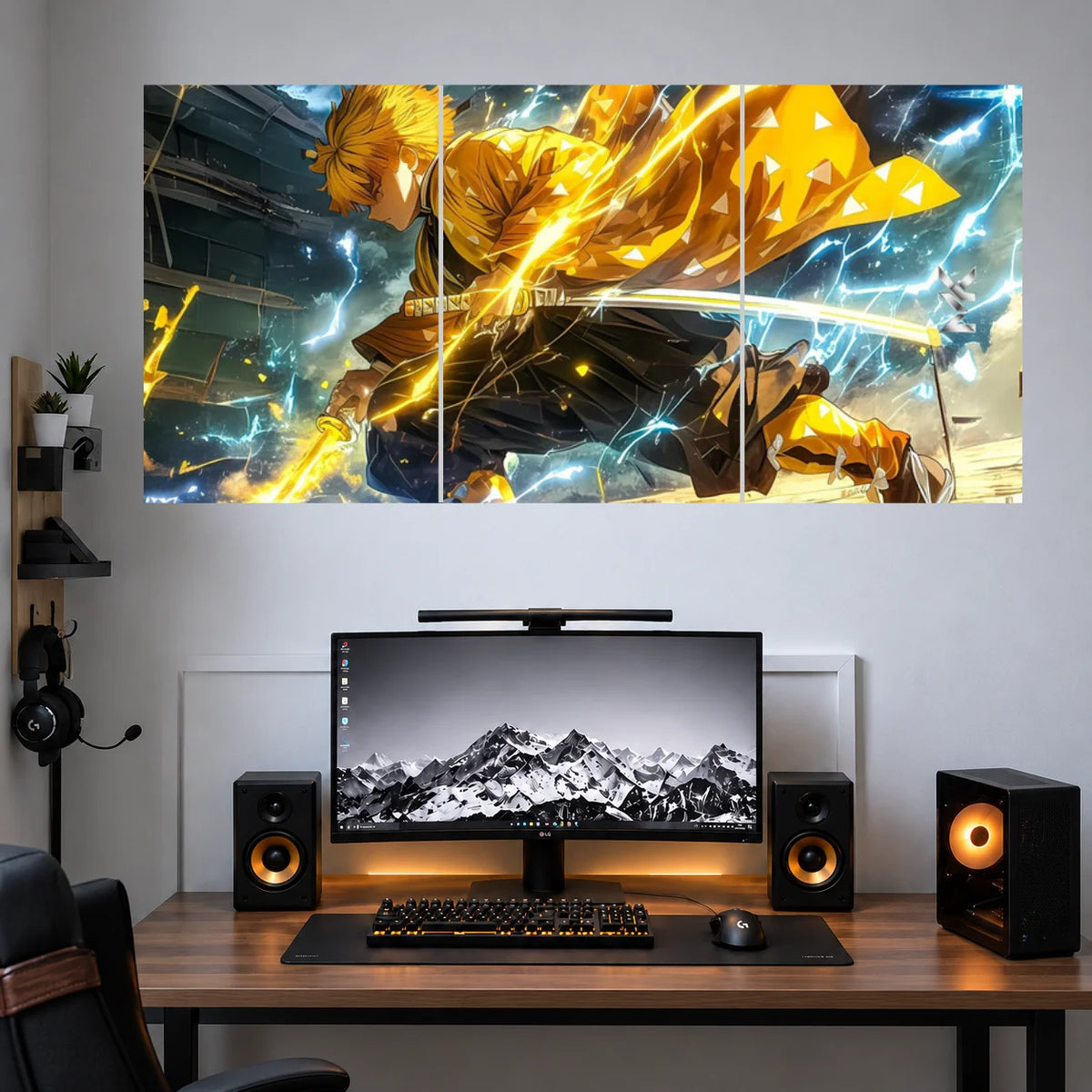 Zenitsu Golden Thunder Burst 3 split poster set