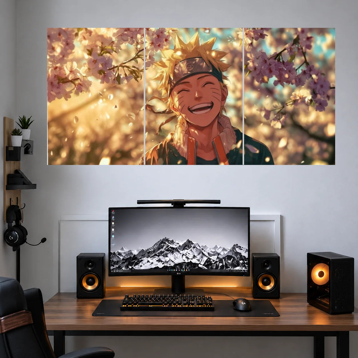 Naruto Autumn Leaf Portrait anime 3 split poster set