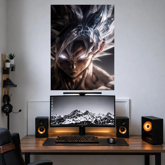 Goku Silver Ultra Instinct anime single wall poster