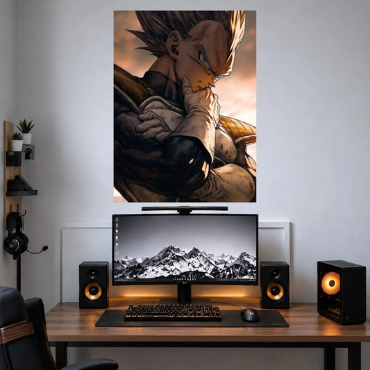 Vegeta Dark Warrior anime single poster