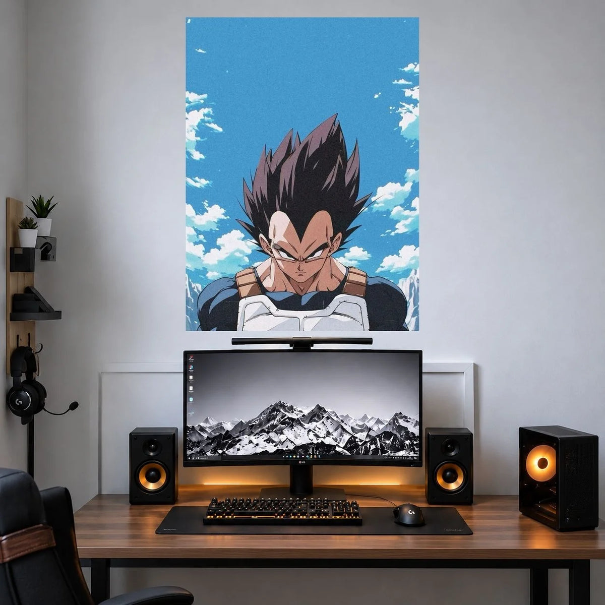 Vegeta Sky Portrait anime single poster