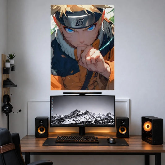 Naruto Headband Closeup anime single poster
