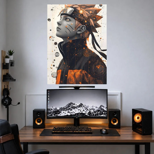 Naruto Weathered Ninja Portrait anime single poster